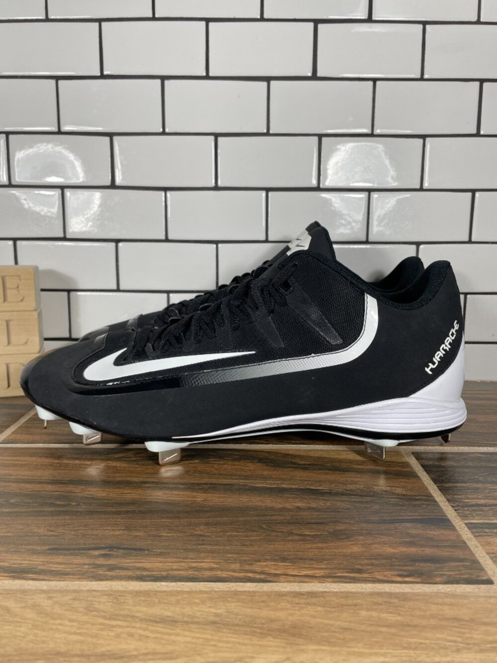 Nike Air Huarache 2KFilth Pro Low Shoes Mens Sz 13 Black Baseball Spikes Cleats
